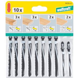 Wolfcraft 8430000 10 stiksavsklinger, sæt 10 stk