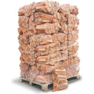 Dansk brændeovnsbrænde i nåletræ, ca. 25 cm længde, 110 x 30 liter sække - 2,0 m³