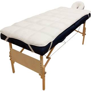 Kropslinned overflod deluxe quiltet fleece massage bordpude s?t. Inkluderer ansigtsvuggeomslag og bordpude. Microfiber fleece er fnug gratis supe