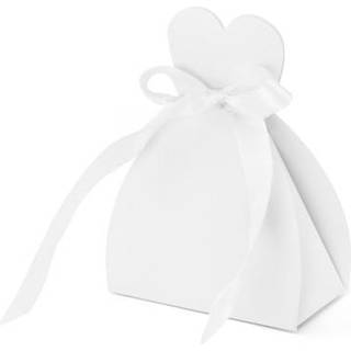 10 stk. Favor æske som kjole - bryllup eller konfirmation