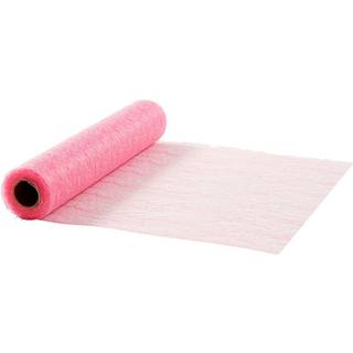 Elegant lyserød bordløber 30 cm x 10 m i polyester
