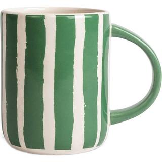 Byon Liz krus stripe 28 cl Grøn/Hvid