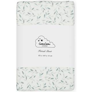 Cam Cam Copenhagen Formsyet Lagen - 70x140 cm. - GOTS - Green Leaves