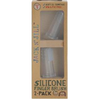 Jack N’ Jill Fingertandbørste silicone (2 stk.)