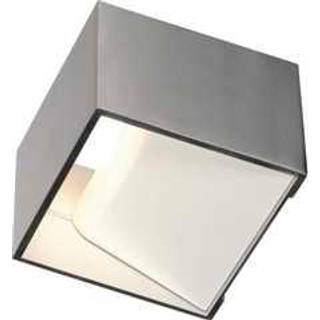 SLV LED-væglampe Logs In, aluminium/hvid, aluminium, bredde 10 cm