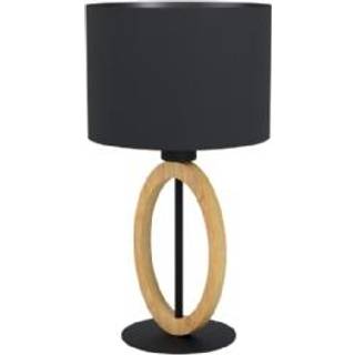 EGLO BASILDON 1 bordlampe, sort/træ
