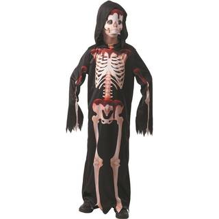 Blodigt skelet kostume til børn -Str. 140-152 cm.