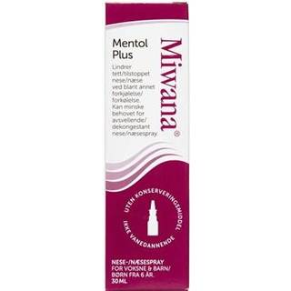 Miwana Næsespray Mentol Plus 30 ml