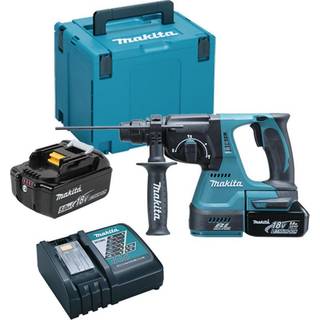 Batteridrevet borehammer Makita DHR242RTJ; 2,0 J; SDS-plus; 18 V; 2x5,0 Ah batt.