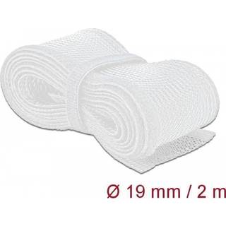 Delock Kabelsokker - Velcro - 19 mm - 2 meter - Hvid
