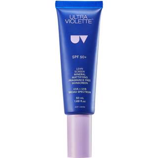 Ultra Violette - Lean Screen Spf50+ - Mineral Mattiserende, Duftfri Hudcreme Uden Parfume - Skinscreen Lean Matyfng Spf50+ 50ml - For Women