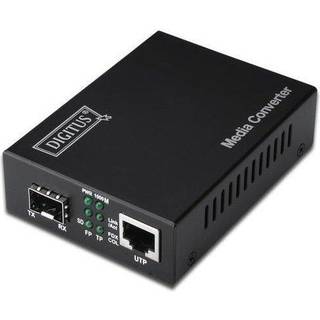 Digitus DN-82130 netværksomformer til medie 1000 Mbit/s Sort