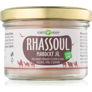 Purity Vision Rhassoul Marokkansk ler til at lave ansigtsmasker, skrubbemasker, sæber og shampoos 200 g - 200 g
