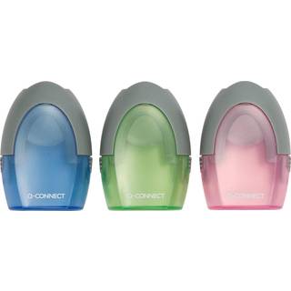 Q-connect blyantspidser m/dobbelt hul assorterede farver