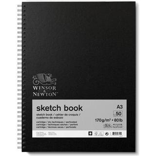Winsor & Newton Sketch spiralbundet skitsebog A3 (297×420 mm), 50 ark, 170 g/m²