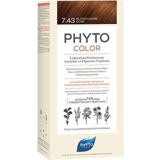 Phyto Color Hårfarve Ammoniakfri Skygge 7.43 Copper Golden Blonde 3 stk. - 3 stk.
