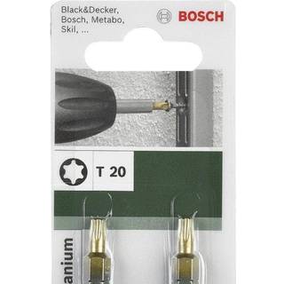 Bosch Bits T20 25mm 1/4 Titan 2stk - 2609255942