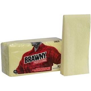 Brawny Yellow Quarter-Fold Disposable Dusting Cloth af GP Pro (Georgia-Pacific) 24 """" Længde x 24 """" Bredde 29624 (tilfælde af 4 pakker 50 klude