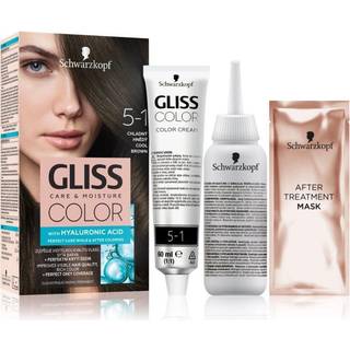 Schwarzkopf Gliss Color Permanent hårfarve Skygge 5-1 Cool Brown 1 stk. - 1 stk.