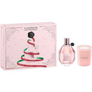 Viktor & Rolf FlowerBomb Christmas Edition Gavesæt 100ml EDP + 70g Stearinlys