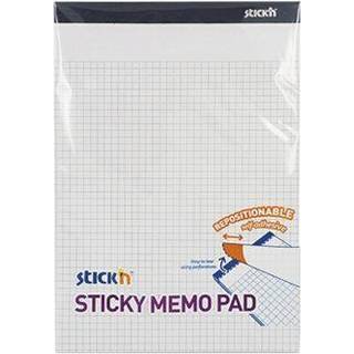 Stick'N selvklæbende notes med tern 178x254mm hvid