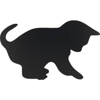 Securit chalkboard kat Silhouet 28,8x48cm sort