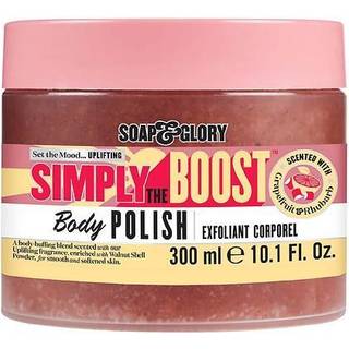 Sæbe & herlighed simpelthen Boost Exfoliating Body Scrub - Smoothing & Buffing Body Scrub - Body Polish med vitamin B5 vitamin C & vitamin E (300