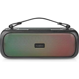 Nedis - Bluetooth® Party Boombox | 4.5 timer | 2.0 | 45 W | Medieafspilning: AUX / USB | IPX5 | Kan parres | Bærehåndtag | Fest lys | Sort - SPBB316BK