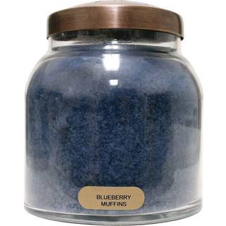 En glad givare - blåbärmuffins - 34oz pappa doftljusburk med lock - Keepers of the Light - 155 timmars bränntid gåva för kvinnor blå