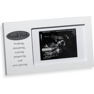 Malden International Designs Sneak Peek Sonogram Juvenile Frame 4x6 White