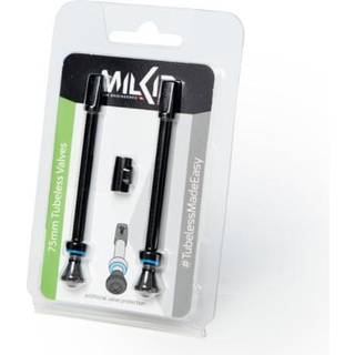 Milkit Tubelessventil Valve Pack 75mm 2-pack