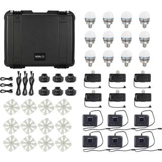 Nanlite PavoBulb 10C Bi-Color RGB LED Bulb (flere kits) 12 Light Kit