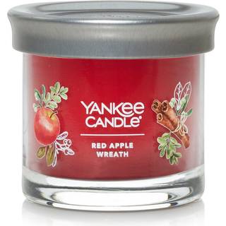 Yankee Candle Red Apple krans duftende signatur 4,3 oz lille tumbler enkelt wick stearinlys over 20 timers forbr?ndingstid jul | Holiday Candle