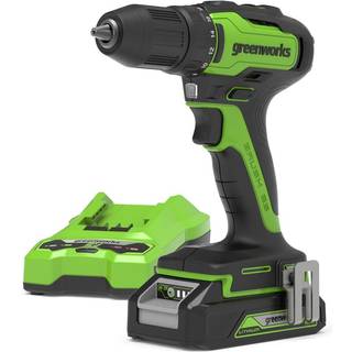 Greenworks, GD24DD35, Boremaskine 35Nm, 24V m/2Ah batteri og lader