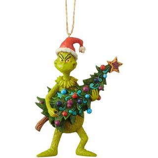 Enesco Dr. Seuss The Grinch af Jim Shore Tree Hanging Ornament 4.92 Inch Multicolor 6004069 til jul