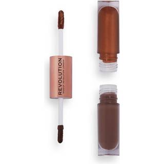Makeup Revolution Double Up Liquid Eyeshadow Luminous Bronze