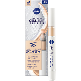 Nivea Hyaluron Cellular Filler Farvet fugtighedscreme til øjenområdet Skygge 02 Medium 4 ml - 4 ml