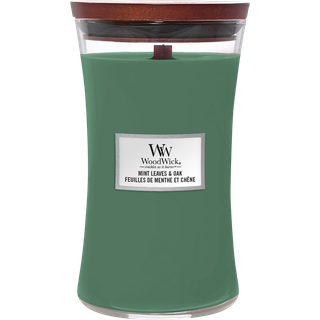 WoodWick Large - Mint Leaves & Oak - Duftlys