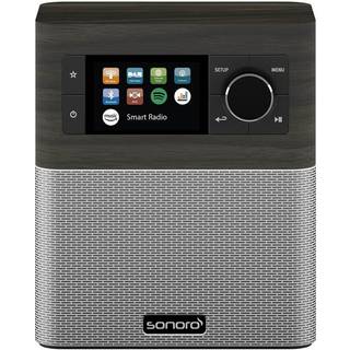 Sonoro Stream eg - sølv - FM- eller digitalt internetbordradio