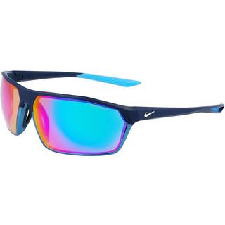 Nike Unisex NIKE CLASH M DD1225 410 Solbriller Plast Blå Lyseblå Wraparound Spejlet