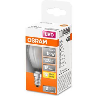 Osram LED-pære 1,5W E14 827, mat