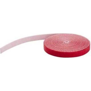 StarTech.com 25ft. Hook and Loop Roll - Red - Cable Management - hook & loop fastener