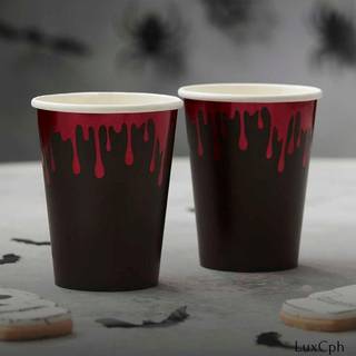 8 stk Papkrus - Bloddryppende halloween 250ml