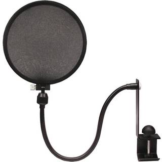 Nady 6-tommer klemme p? mikrofonpopfilter vindsk?rm med fleksibel svane og metalstabiliserende arm (SPF-1)