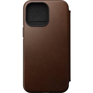 Nomad Modern Leather Folio (iPhone 14 Pro Max) - Mørkebrun