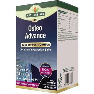 Natures Aid - Osteo Advance Knoglestøtte Formel 60 Tabletter