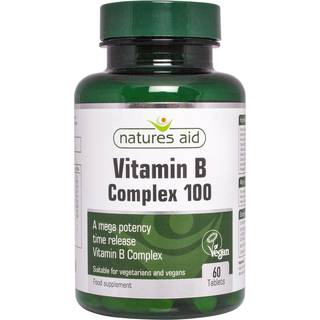 Natures Aid - Vitamin B Complex 100, 60 tabletter