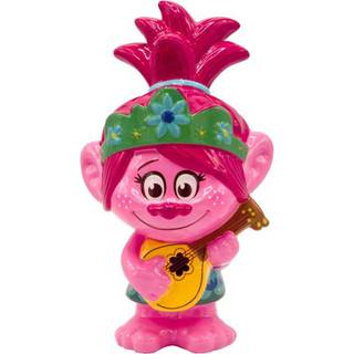 Silver Buffalo Trolls World Tour Poppy Guitar Large Ceramic Coin Bank