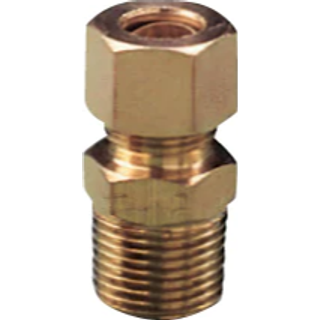Overgangsnippel til 10 mm kobberrør 3/8" lavtryk