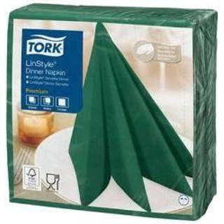 12 x Tork 478847 Linstyle servietter 39x39cm grøn 50stk